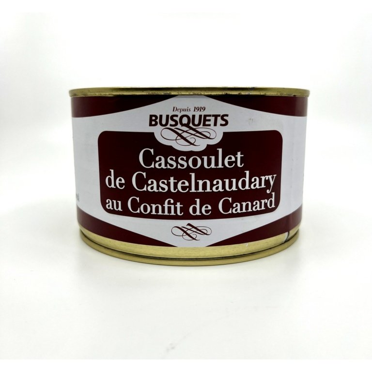 Boîte de cassoulet de Castelnaudary au confit de canard de la Maison Busquets