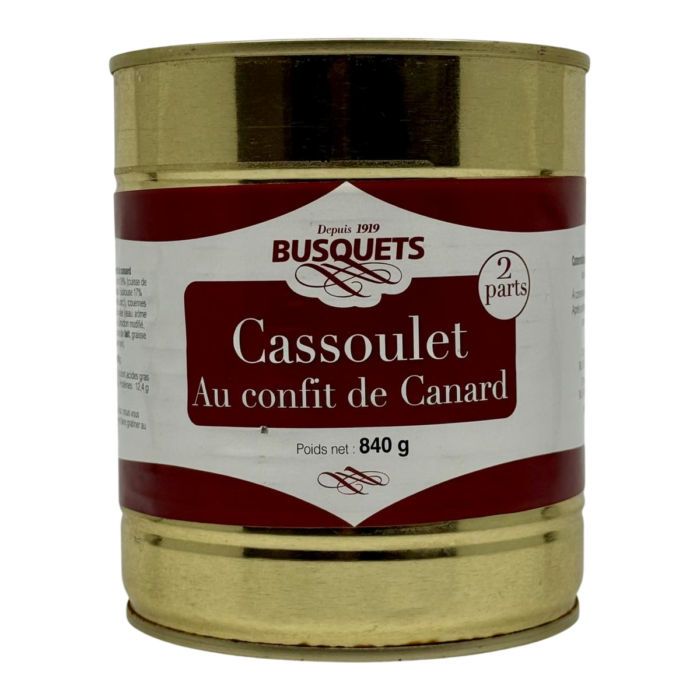 Cassoulet au confit de canard de la Maison Busquets, à servir avec un vin rouge du Sud-Ouest